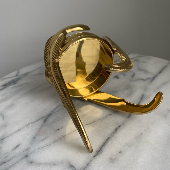 90s Brass Candle Holder or Sphere Holder by Partylite - Picture 5 of 7